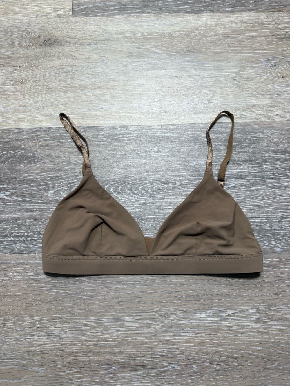 Aritzia Triangle Bralette - Dark Sand Brown